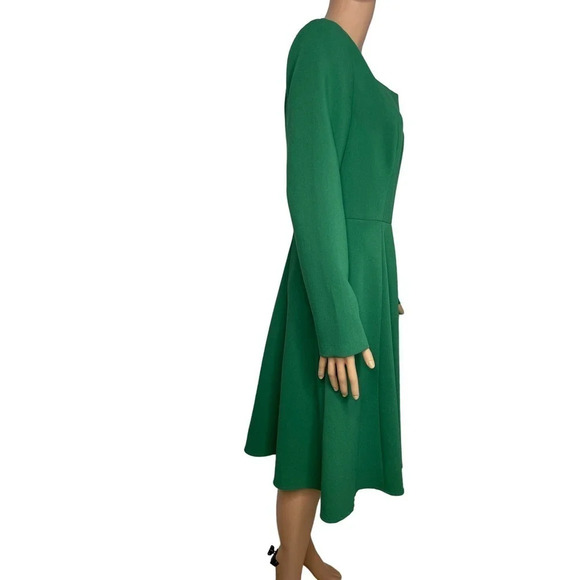 Gal Meets Glam Holly Square Neck Long sleeve Fit and Flare Dress size 12 NWT - Picture 3 of 13